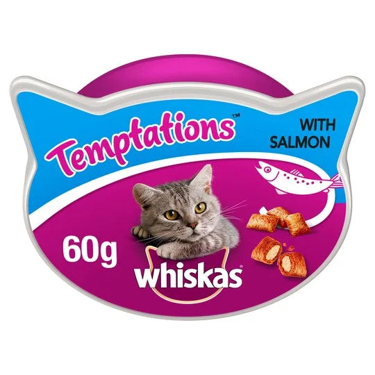 WHISKAS TEMPTATION SALMON 60GM
