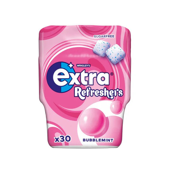 Wrigley's Extra Chewing Gum, Bubblemint Flavour, 30pcs
